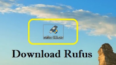 Step #2 Download the Rufus Software. I am Downloaded and Saved on My Windows 10 Desktop.  
