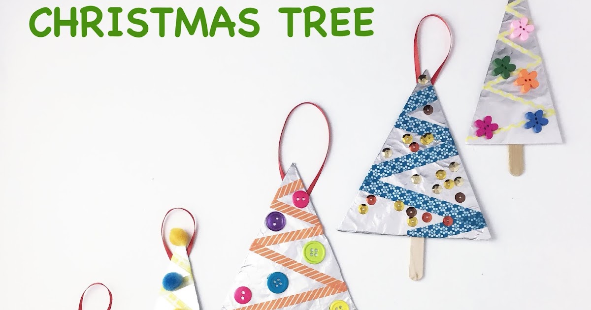 The Joy of Sharing Aluminum Foil Christmas Tree Ornaments