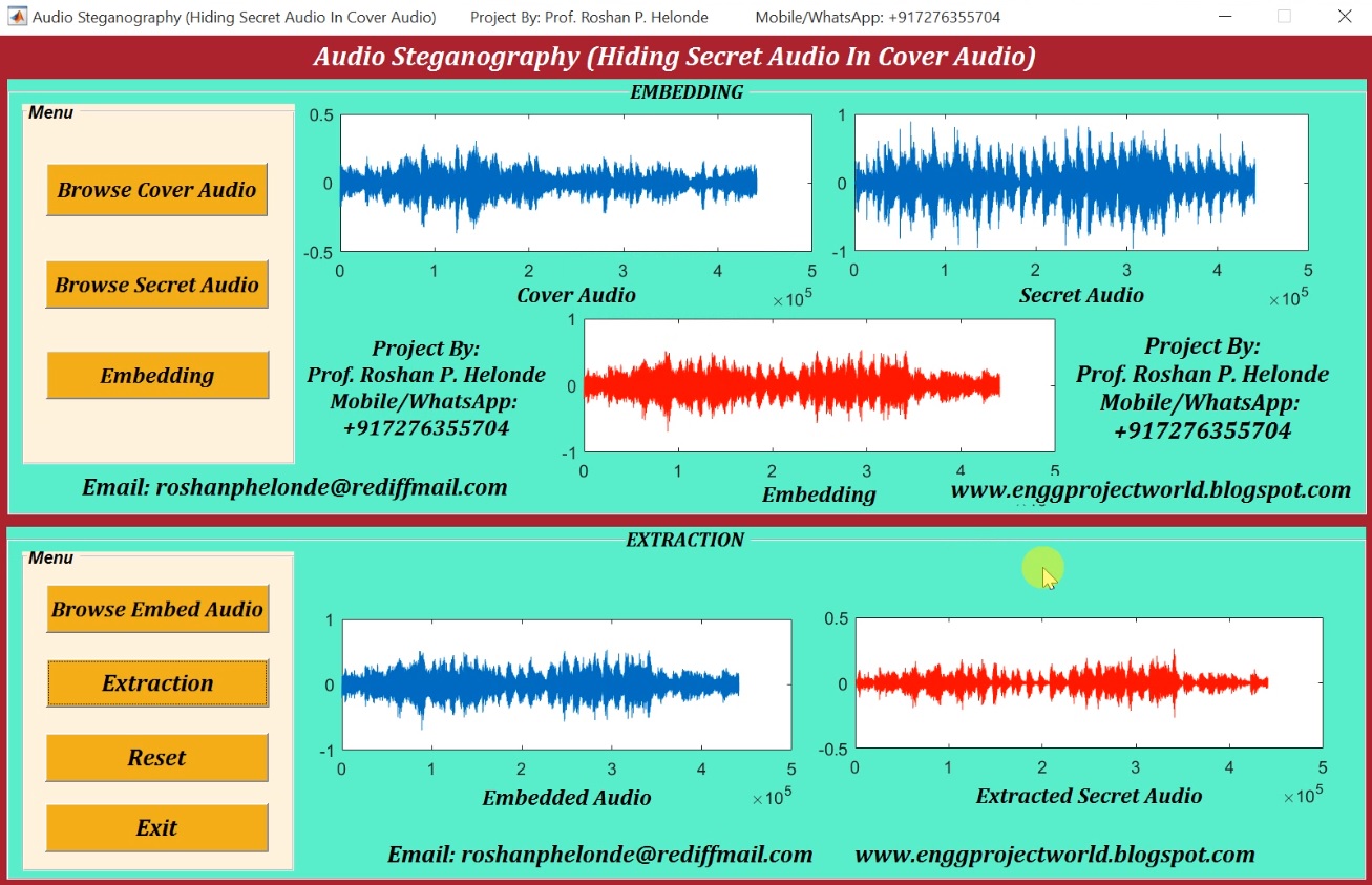Audio Steganography (Hiding Secret Audio In Audio) Using Matlab Project
