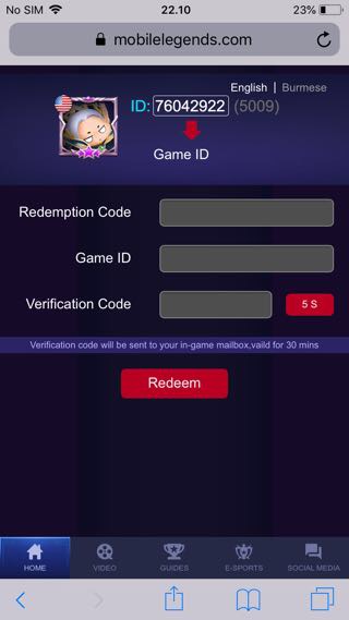 How to exchange / redeem Code Mobile Legend and receive attractive