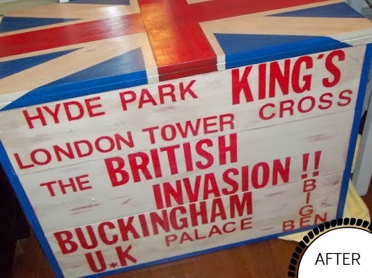 Union Jack Painted Dresser