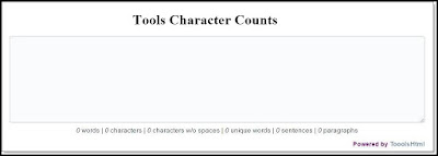 tools character counts