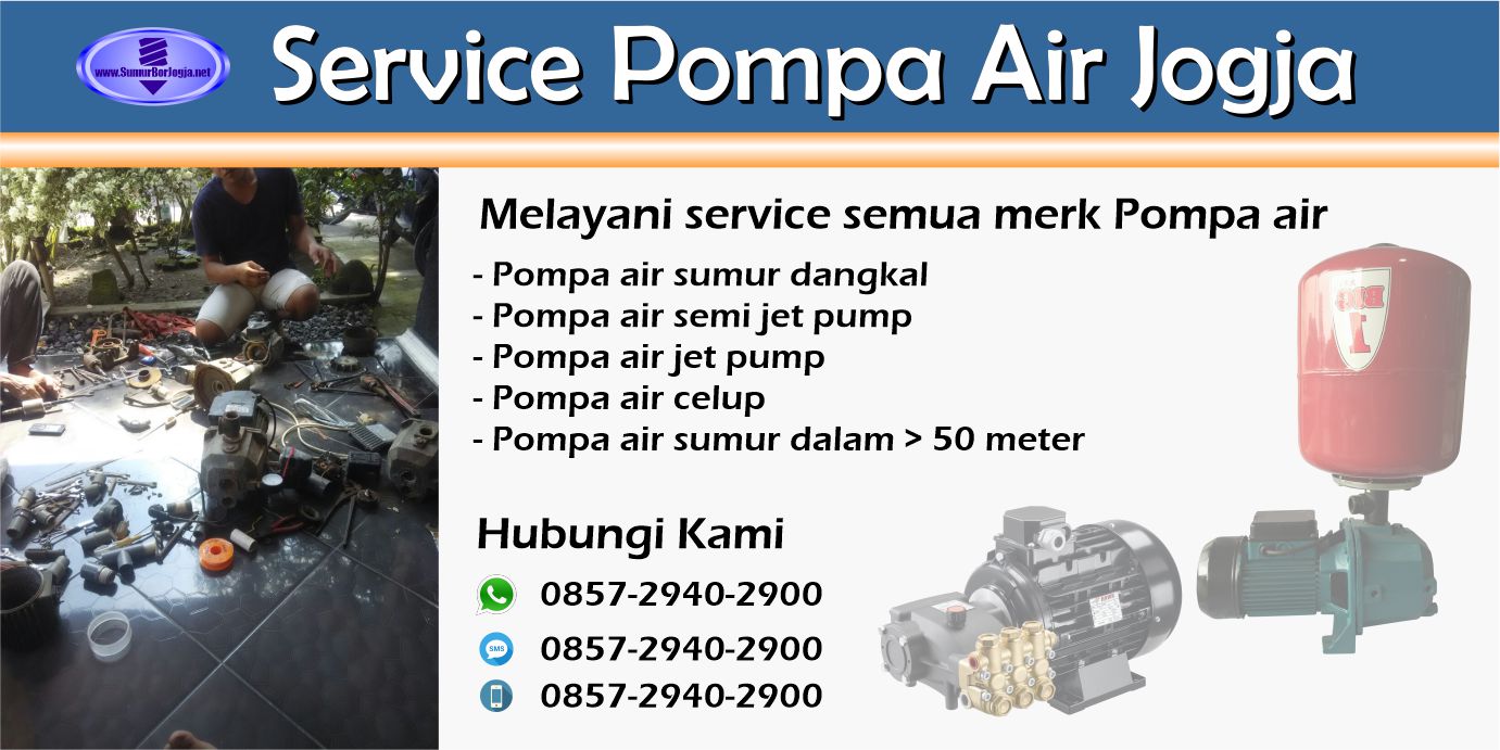 layanan jasa servis pompa air Wonosari Gunung Kidul Yogyakarta