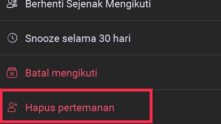 cara menghapus pertemanan di fb secara keseluruhan