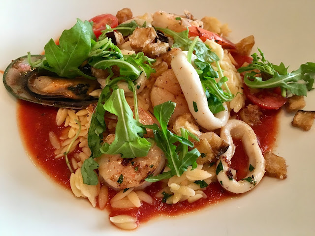 Celebrity Cruises: Mediterranean seafood orzo