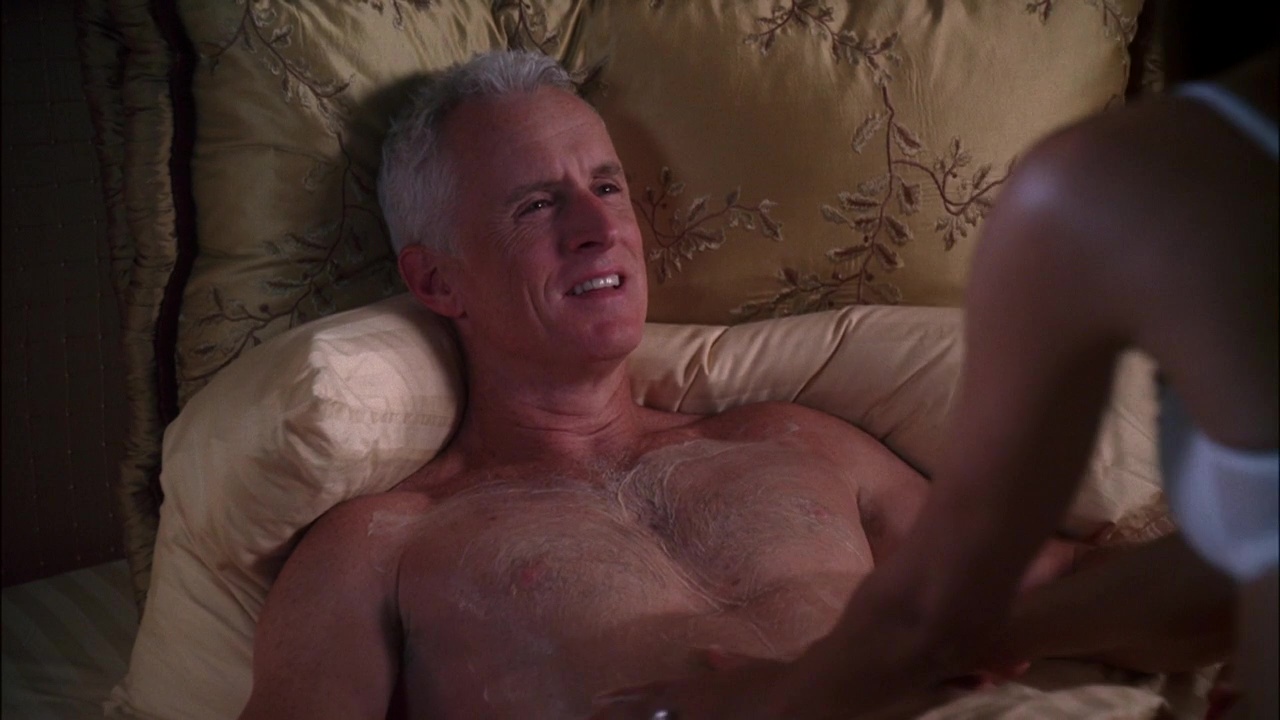 John Slattery shirtless in Desperate Housewives 4-04 "If There's ...