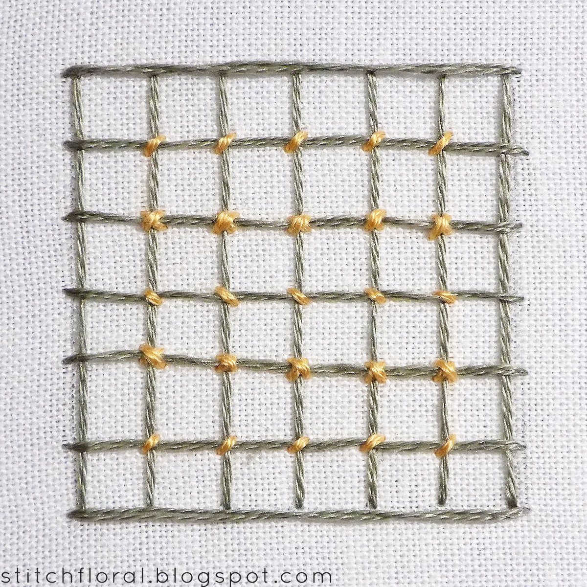 Lattice work variations 8 examples Stitch Floral