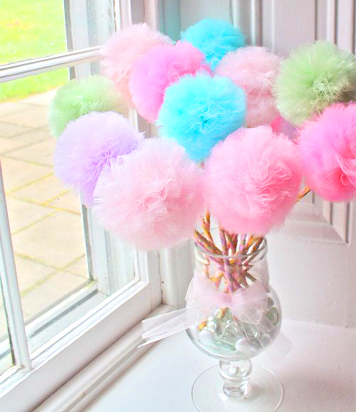 Como hacer flores o pompones de tul (grandes y chicos) muy fácil, rápido y sencillo Incluye Como hacer flores o pompones de tul (grandes y chicos) muy fácil, rápido y sencillo Incluye