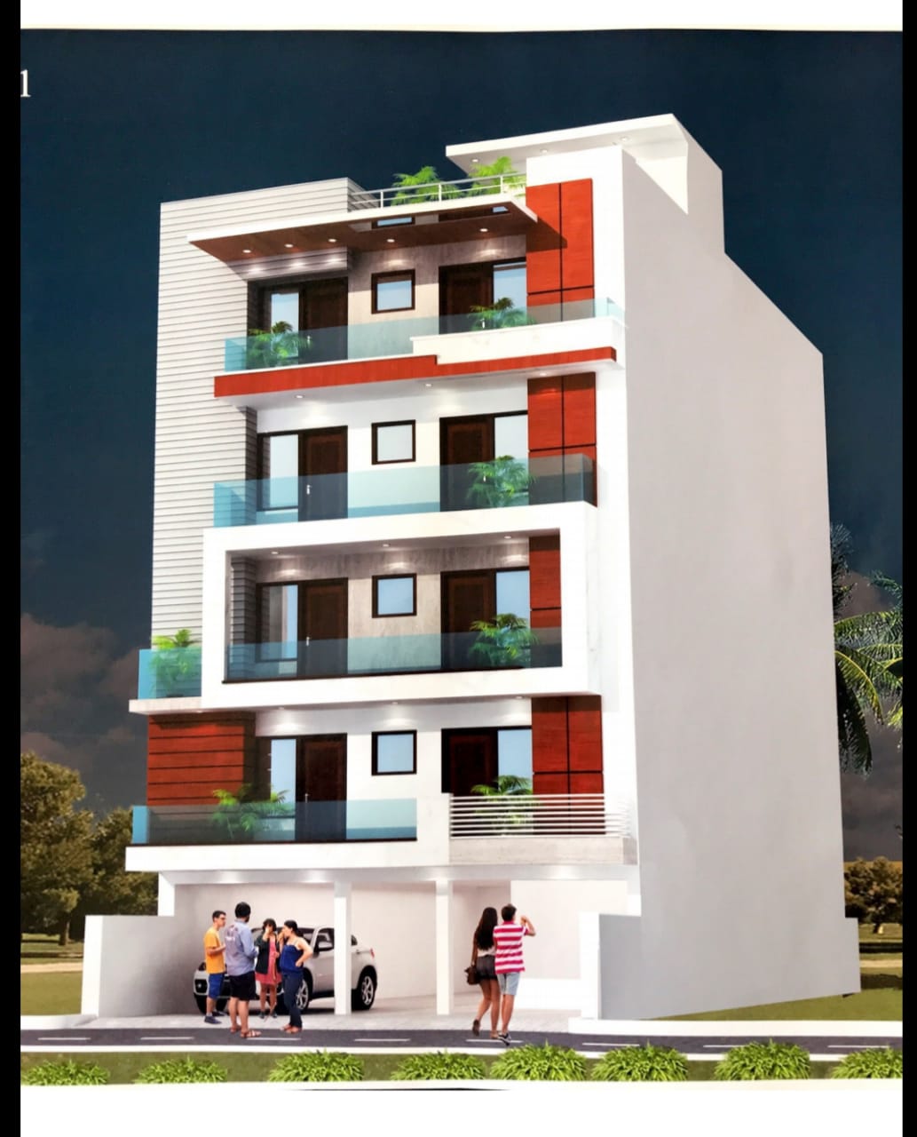 4BHK BUILDER FLOOR AVAILABLE IN GREENFIELD COLONY, Sector43, Faridabad