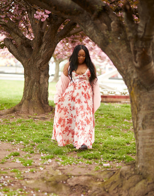 Cherry blossom fashion shoot