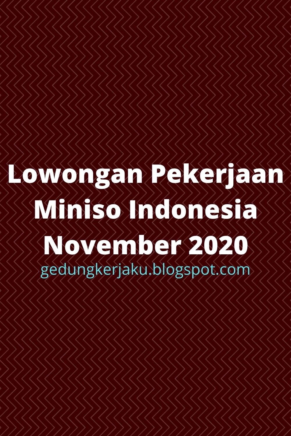 Lowongan Pekerjaan Miniso Indonesia November 2020