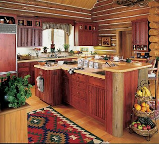 rustic kitchen cabinets picture