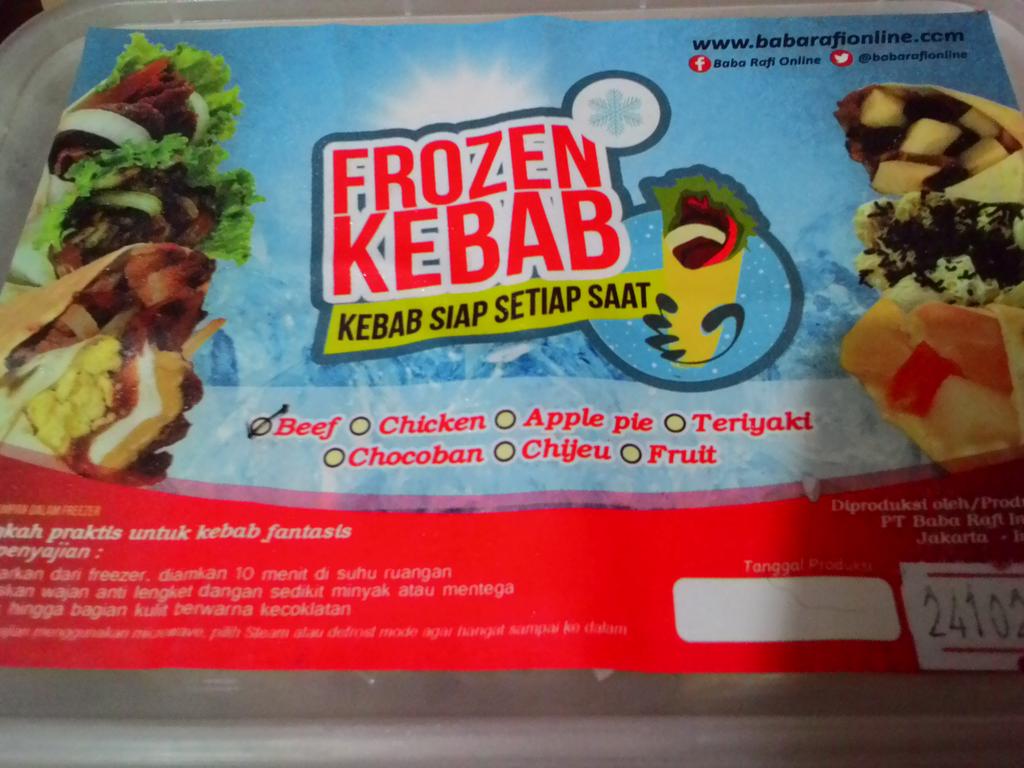 Spanduk Makanan Frozen Food contoh desain spanduk