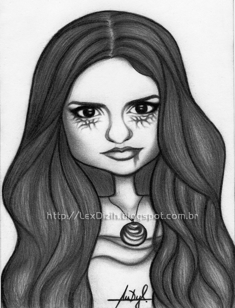 Desenhando Elena da Série Diário de um Vampiro 