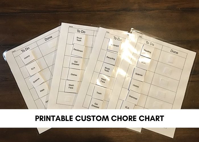 Online Chore Chart Maker