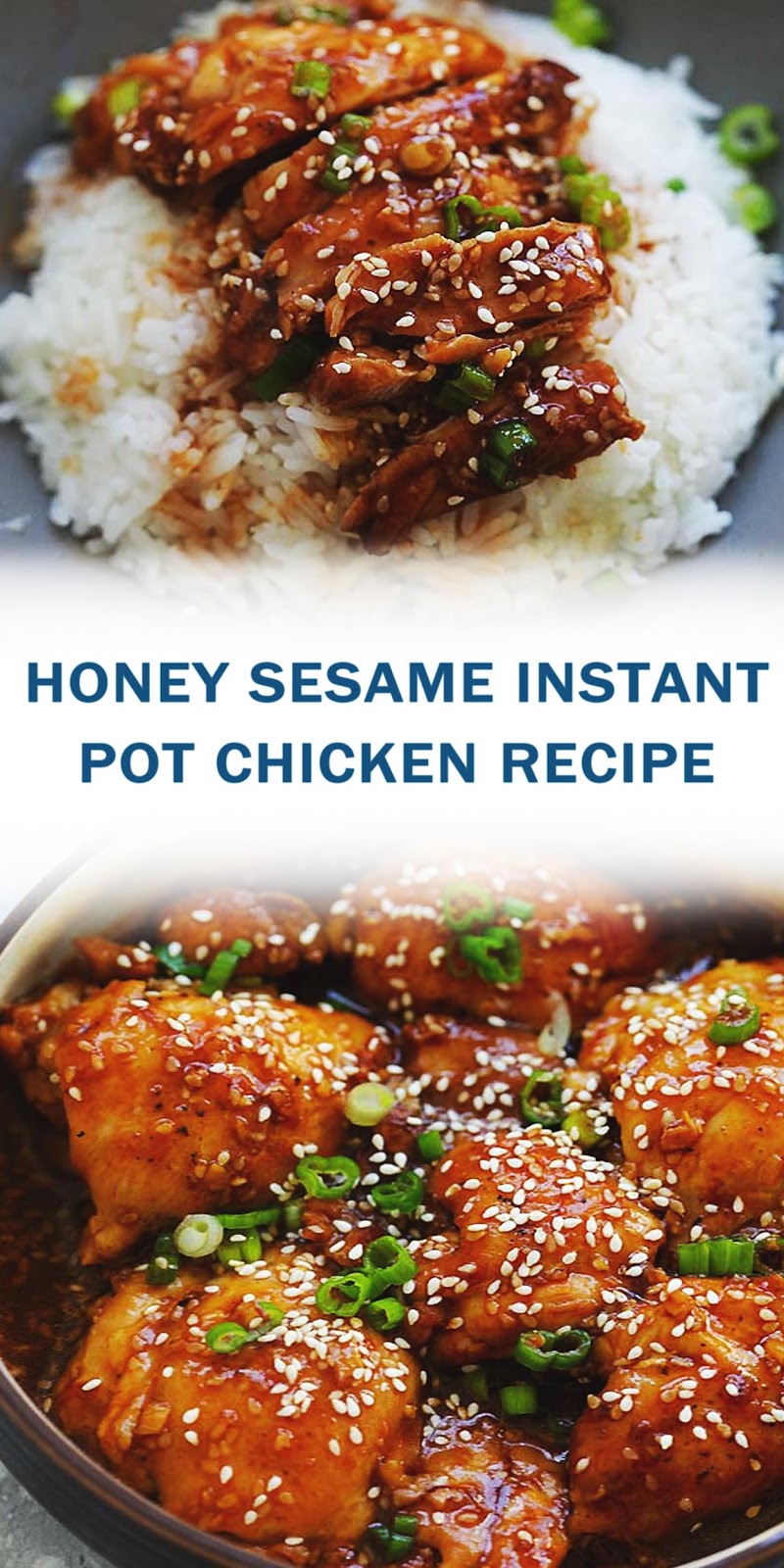 HONEY SESAME INSTANT POT CHICKEN RECIPE