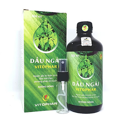 Dầu Ngải Vitophar 500ml, hỗ trợ trị liệu bệnh lý về xương khớp, không gây nóng