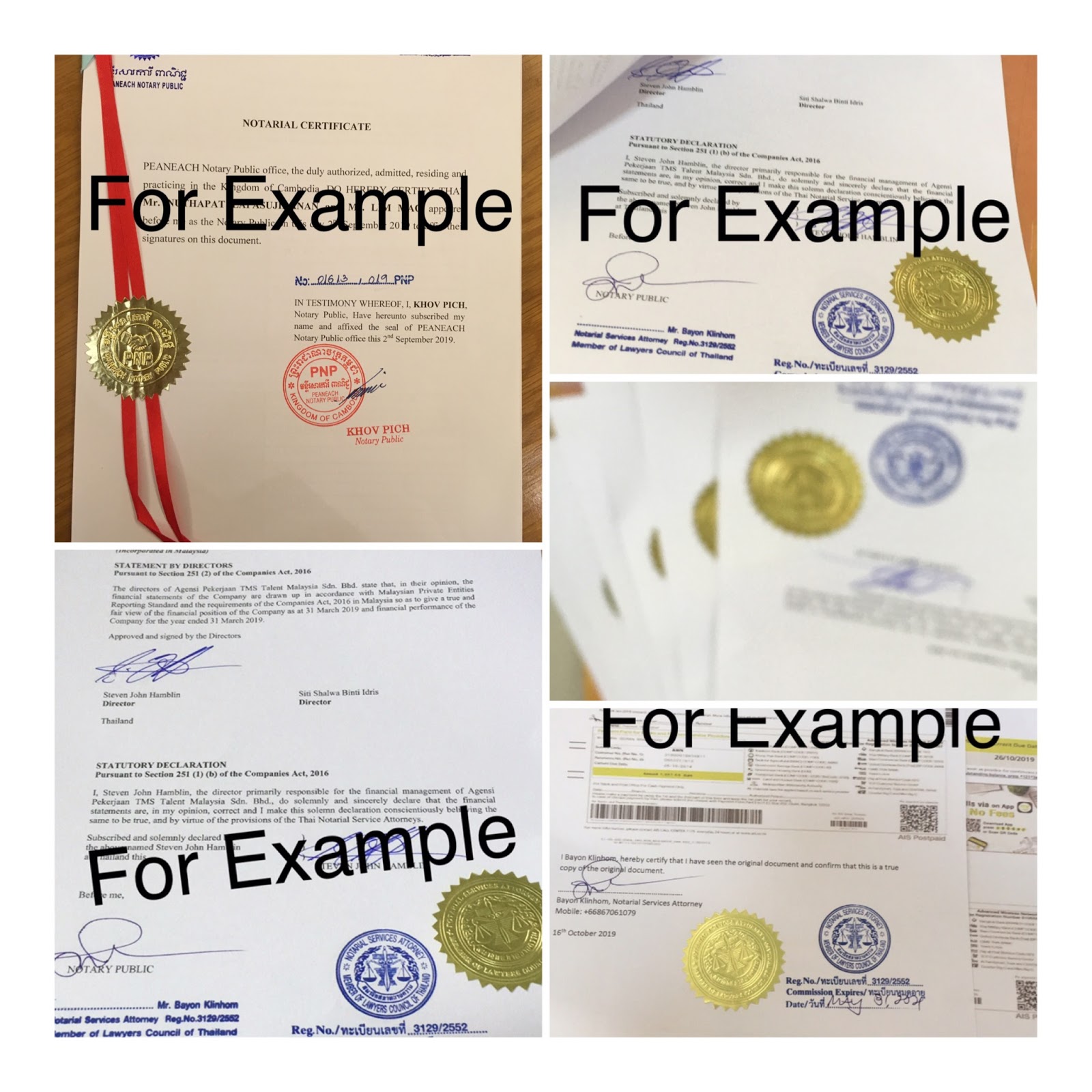 Notary public รับรองเอกสาร 086 706 1079 onsite services in bangkok Thailand