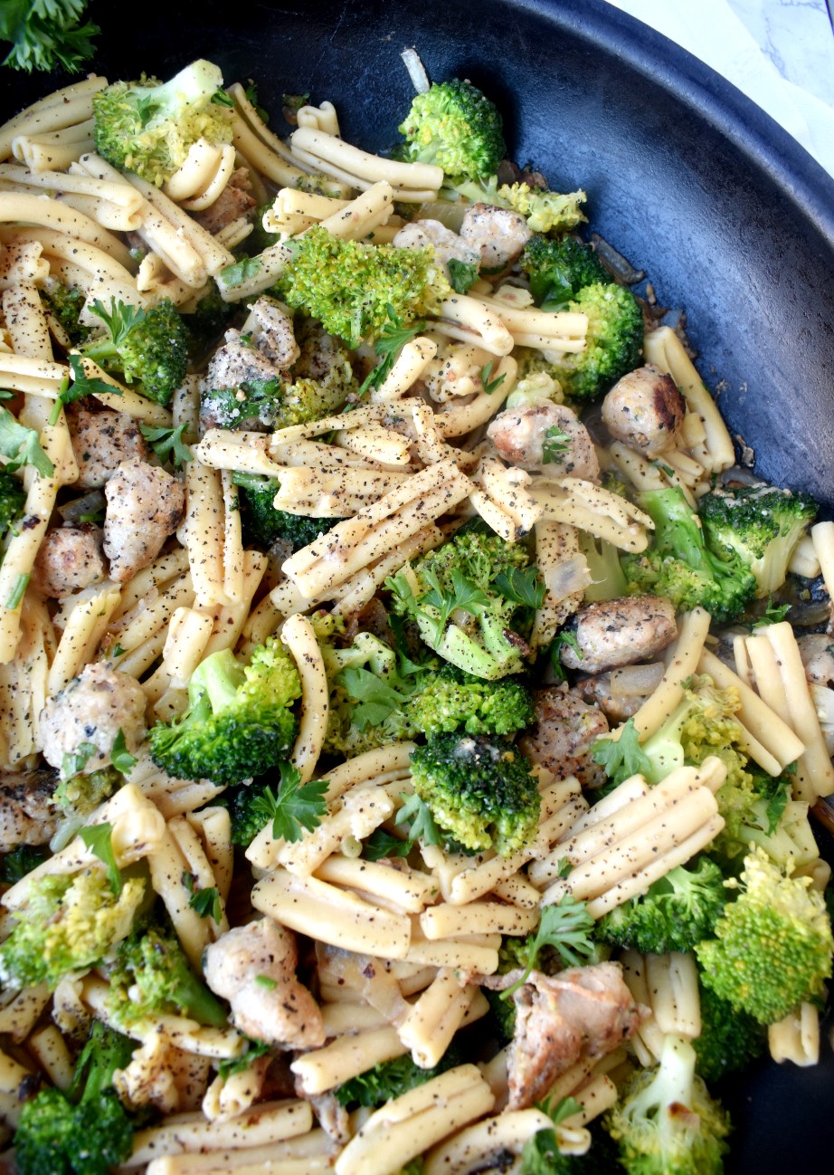Broccoli and Chicken Sausage Pasta