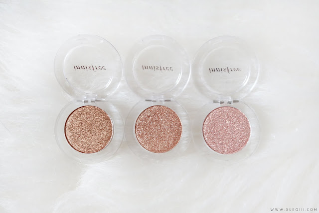 Innisfree Mineral Single Shadows Review and Swatches