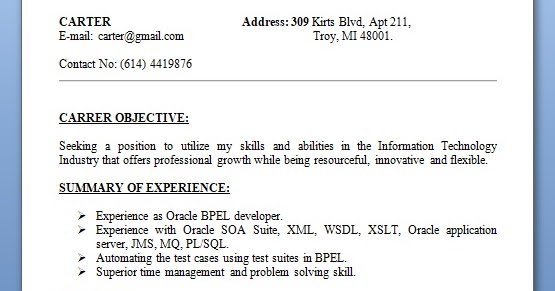 troy university resume template oracle bpel developer sle resume format in word free troy university resume template oracle bpel developer sle resume format in word free