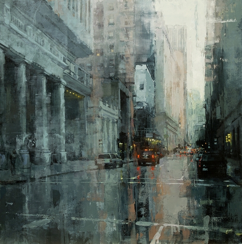 12-Down-the-Montgomery-Jeremy-Mann-Figurative-Painting-in-Cityscapes-Oil-Paintings-www-designstack-co