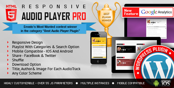 LambertGroup - Responsive HTML5 Audio Player PRO With Playlist