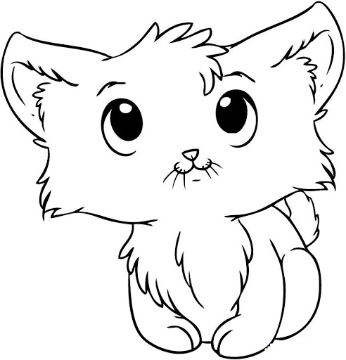 15 free printable coloring cat picture for kids