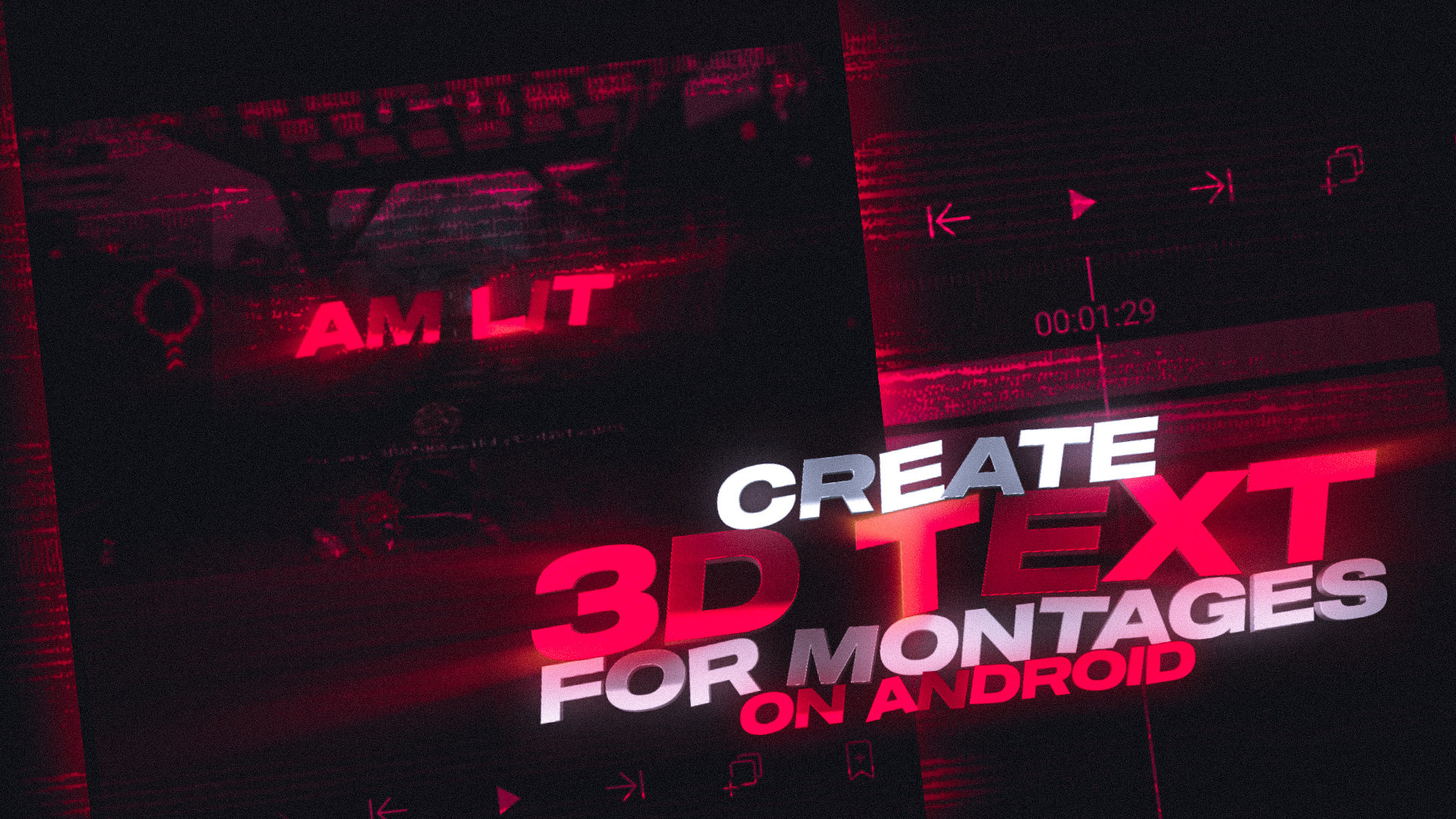 3d text animation preset for Alight motion