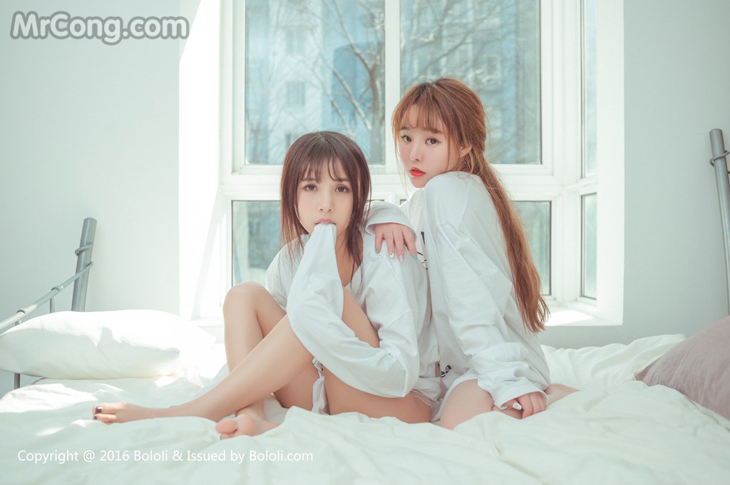 BoLoli 2017-04-07 Vol.042: Models Xia Mei Jiang (夏 美 酱) and Liu You Qi Sevenbaby (柳 侑 绮 Sevenbaby) (51 photos) photo 1-4
