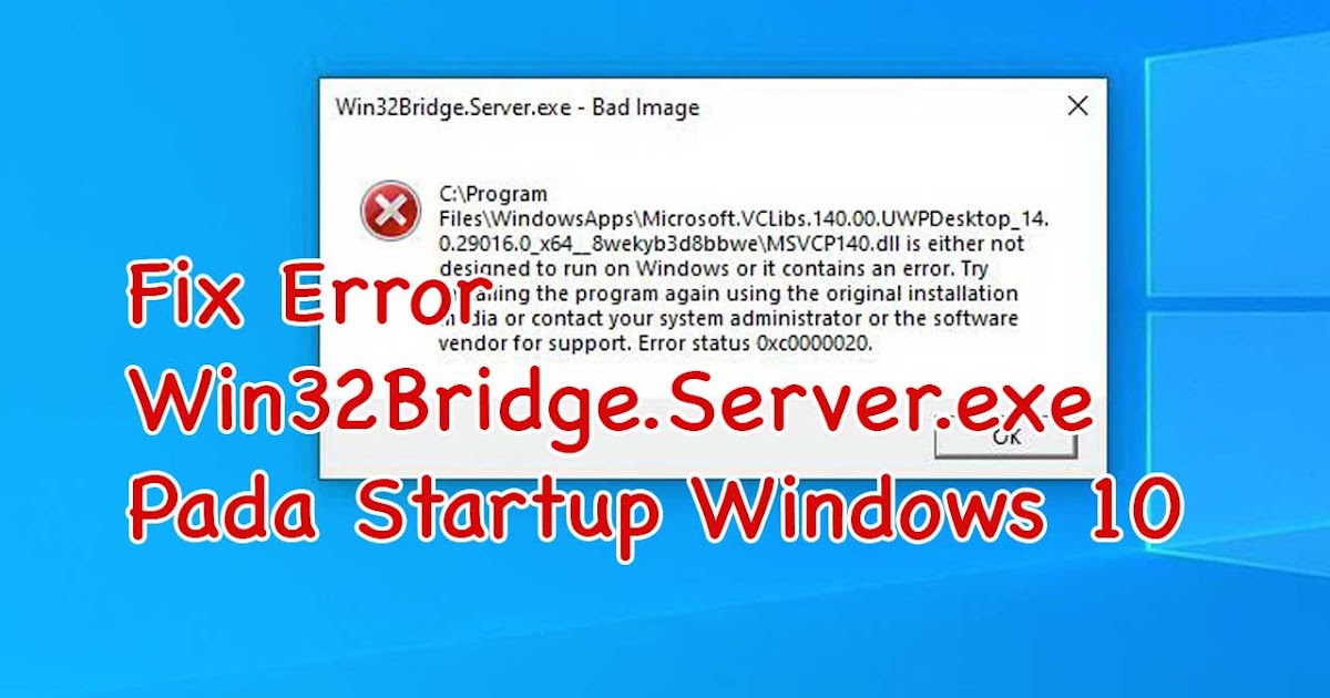 Can server exe. Win32 bridge server. winerror winerror.