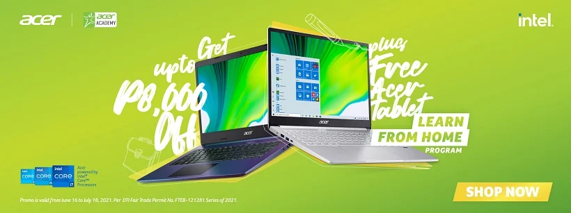 Acer intros Learn from Home program, offers up to ₱8,000 OFF laptops and more