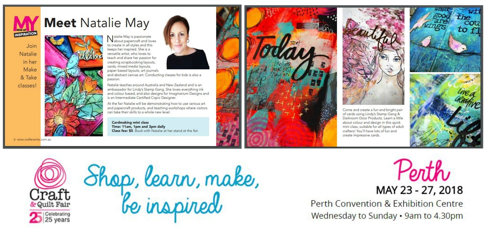 Happy Daks! Natalie May. Scrapbook & Papercraft Expo 2018