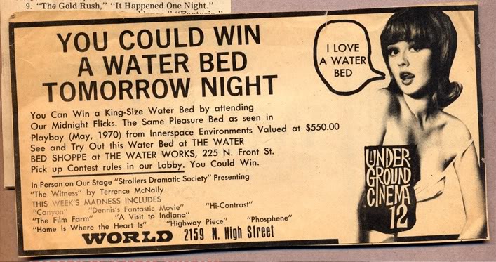 1970s waterbed advertisement padstyle.com
