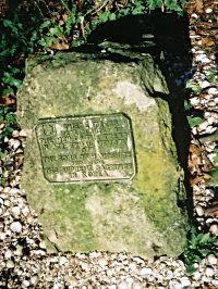 A stone in Dead Man's Wood.