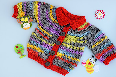 1 - Crochet Imagen Chaqueta a crochet para niÃ±o niÃ±a muy fÃ¡cil y rÃ¡pido por Majovel Crochet