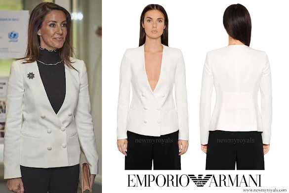 Princess Marie wore Emporio Armani Stretch Viscose Tricotine Jacket