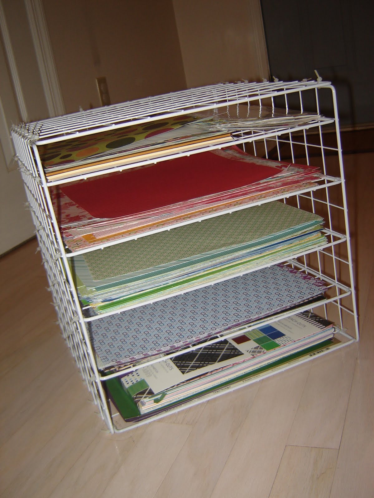 The Pretty Life scrapbook paper organizer