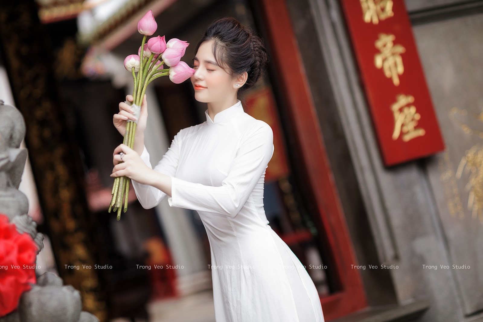Vietnamese beautiful girl - Ao Dai Vietnamese traditional dress