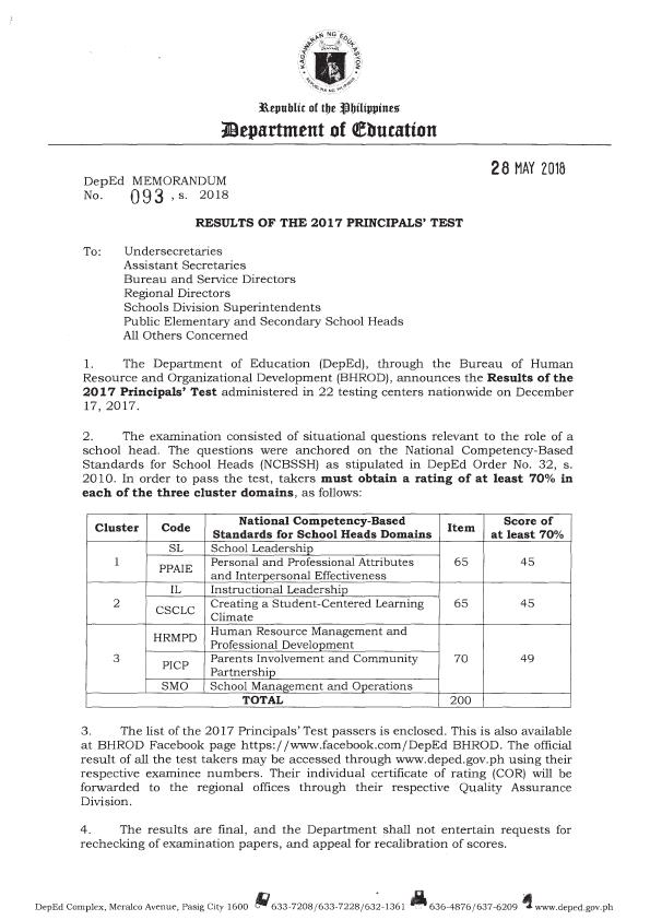 Deped Memos And Orders