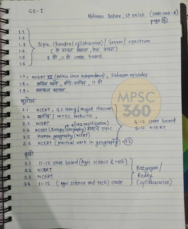 MPSC Booklist by Abhinav Balure, Abhinav Balure, अभिनव बालुरे, MPSC Topper 2017, MPSC Booklist, MPSC Tips, MPSC Topper tips, Mission MPSC 
