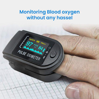 Arcatron Smart Care Pulse Oximeter Pulse Oximeter, Fingertip Oxygen Saturation Monitor,