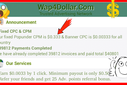 Review Wap4Dollar: Cara Menghasilkan Uang untuk Blog Kecil