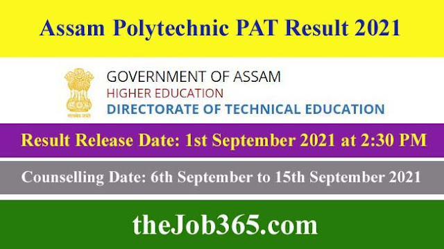 Assam-Polytechnic-PAT-Result-2021