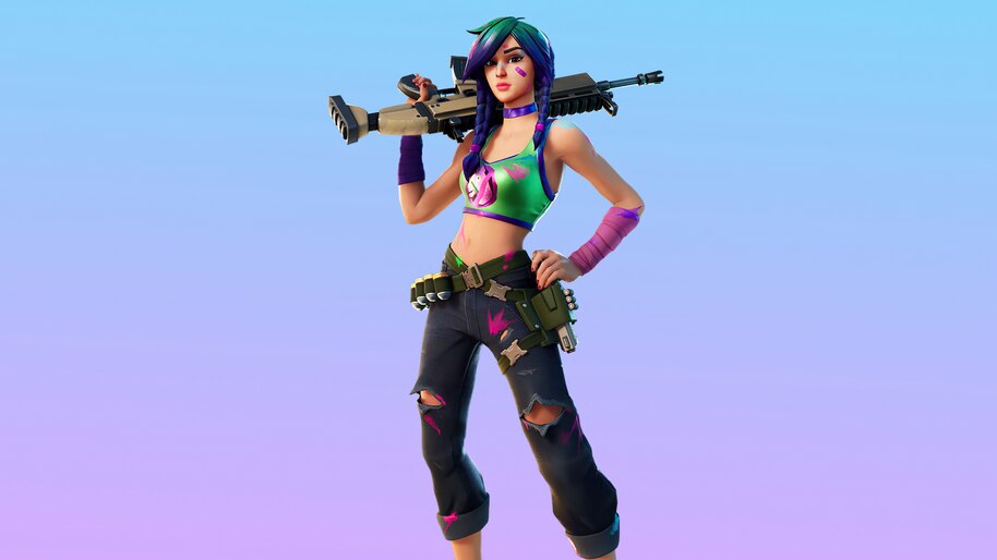 Fortnite, Splatterella, Skin, Outfit, 4K, 7.2486 Wallpaper PC Desktop