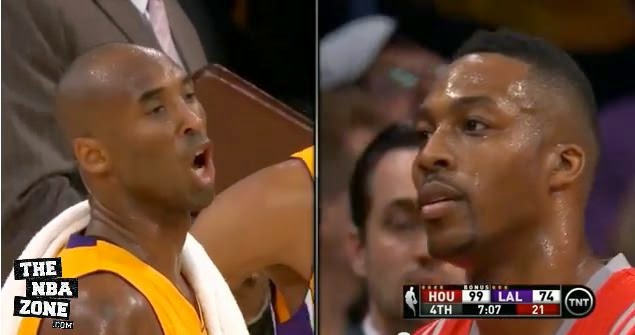 Kobe And Dwight Howard Talk Trash, Get Double Technicals [VIDEO] : Soft and Teddy Bear LOL