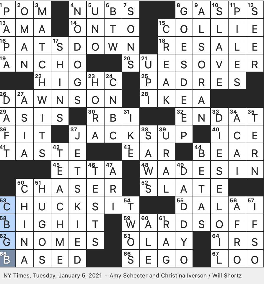 Disturbance crossword clue