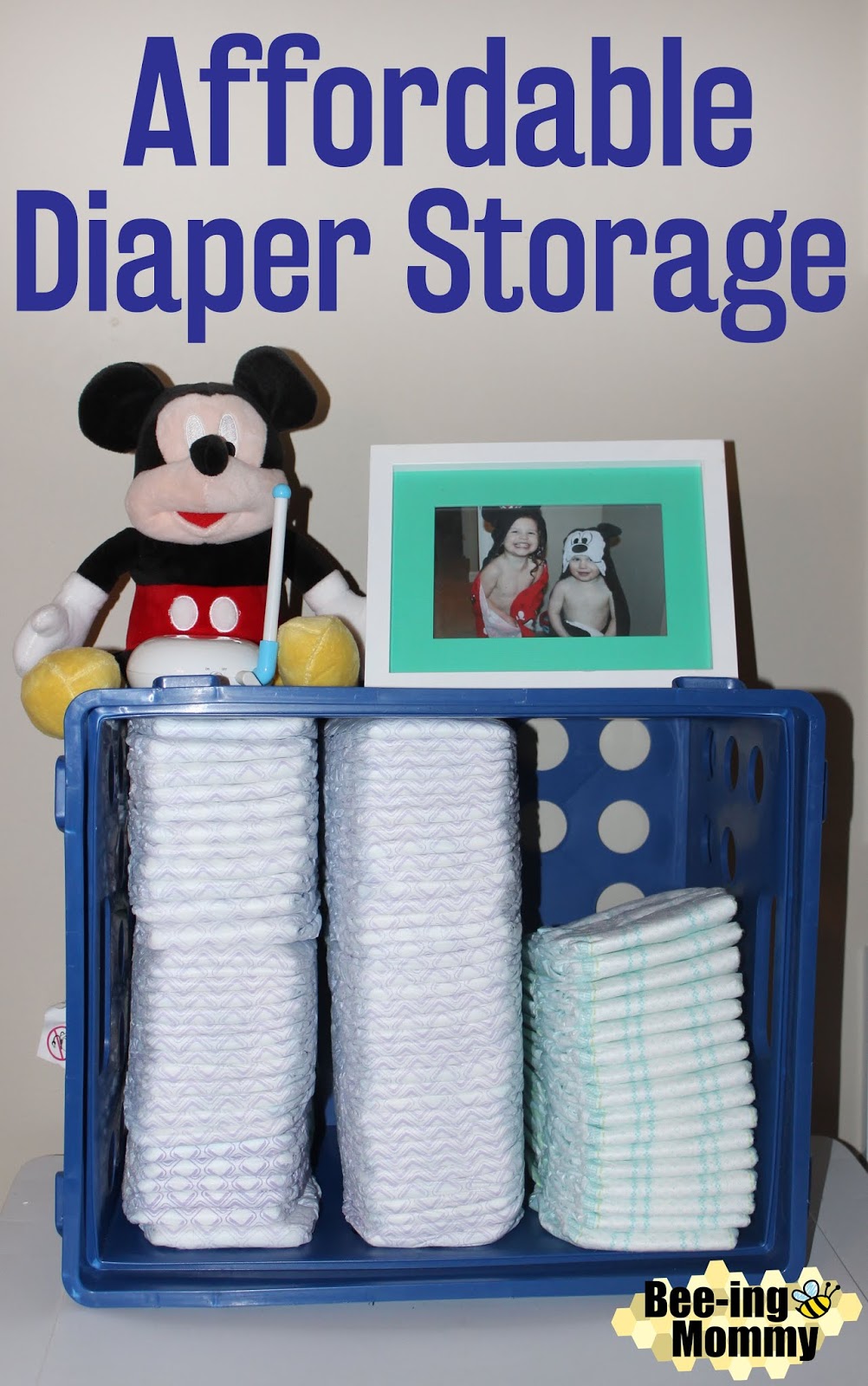 Budget-Friendly DIY Diaper Caddy - The Realistic Mama