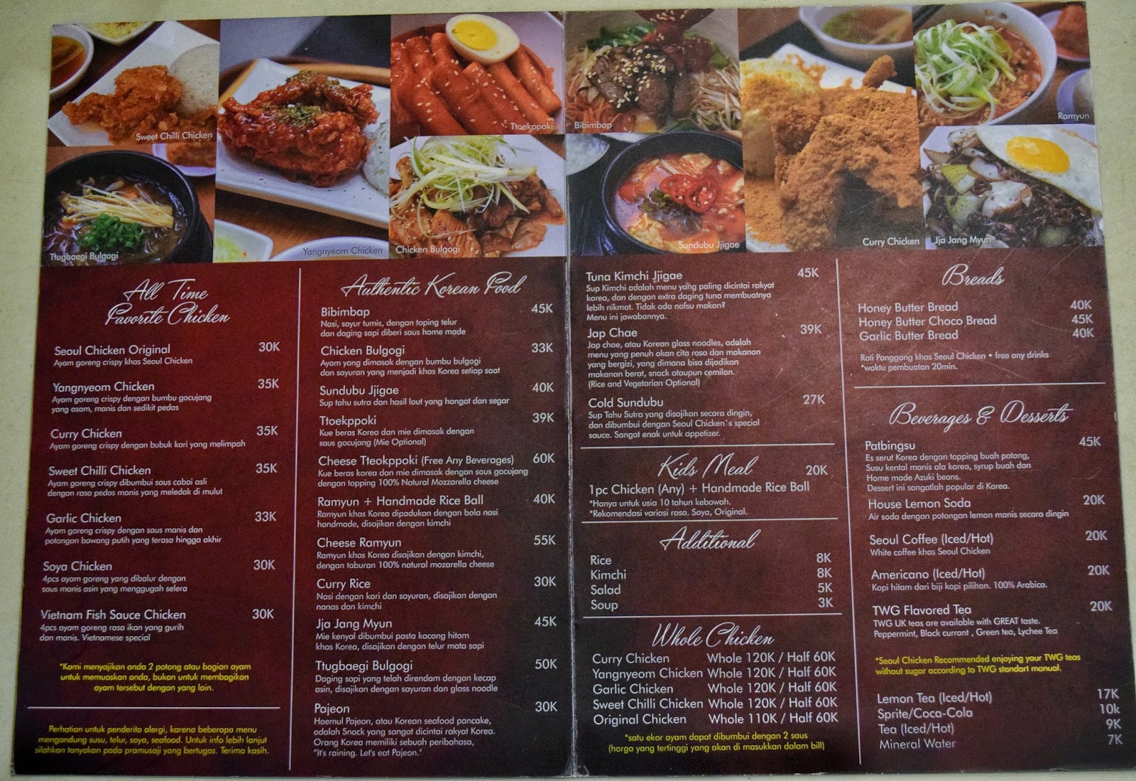 F O O D A N D C A P T U R E Mencicipi Masakan Korea Di Seoul Chicken Semarang