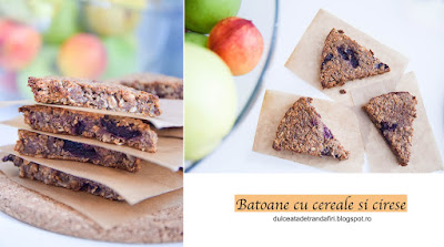 Batoane de cereale cu cirese